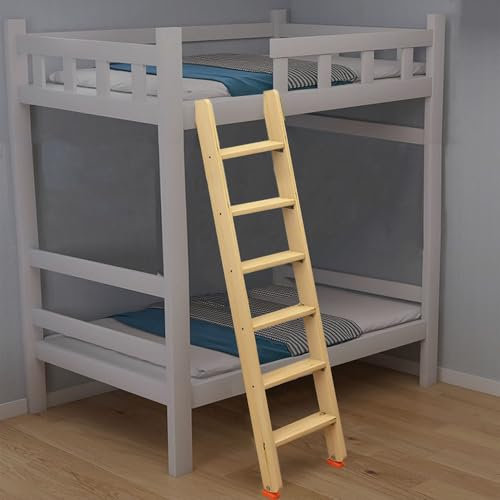 Etagenbett Leiter Holzleiter für Etagenbett, 5 Fuß/6 Fuß Lange Leiter Zum Aufsteigen für Wohnmobile, Wohnwagen Und Reiseanhänger für Hohe Betten, Sicherheitsleiter für Dachbodenstufen für Wohnungen un