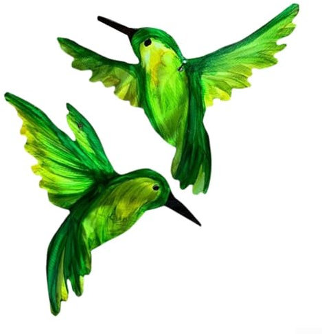Faszinierender Kolibri-Wandschmuck aus Metall, rostfrei, für Innen- und Außenbereich geeignet