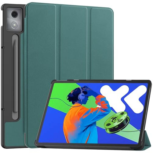 zZjoOoj Hülle Kompatibel mit Lenovo Idea Tab Pro 12.7 Zoll 2025 Tablet, Ultra Dünn Case mit Standfunktion Auto Sleep Wake Up Funktion für Lenovo Idea Tab Pro, Grün