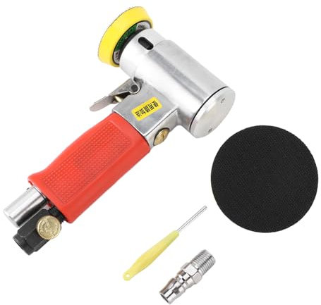 Hominas Mini Poliermaschine, Exzenterpolierer, Druckluft Polierer Exzenter Poliermaschine ​für Auto, Möbeln, Metall