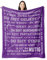 Juratar Geschenke für Frauen Männer, Personalisierte Decke Geburtstagsgeschenk für Frauen, Dankeschön-Geschenke für Freundin Schwester Kollegin, Superweiche Decke aus Flanell (Violett)