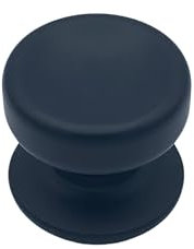 HARDWAREXCHANGE - Bouton fixe, de tirage de porte, D:70 mm, en aluminium, Noir, avec système de fixation rapide et antivol, breveté.