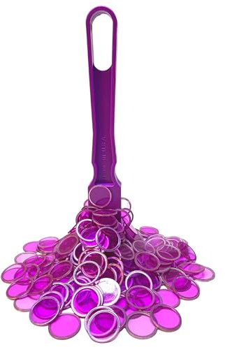 Fonyiunce Magnetische Stäbe und Bingo Chips Set Magnetstab，Homeschool Supplies Math Counters，Bingo-Chip-Set，Plastikchips
