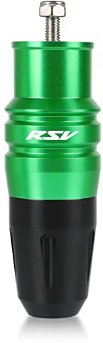 GuyAna Aufprallschutz Motorrad CNC Auspuff Sturzpads Crash Pads Fallschutz Für Aprilia RSV 1000 2000 2001 2002 2003 2004 2005(Green)