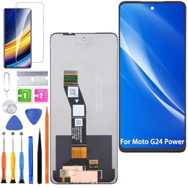 HLYGZX Écran pour Motorola Moto G24 Power LCD Écran de Rechange Assemblée réparation Kit