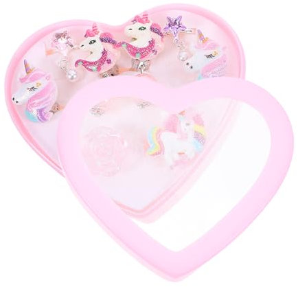 FOYTOKI Einhorn-ohrring-clips Für Mädchen Kindgerechter Ohrschmuck Clip Ohrringe Nicht Durchbohrt Einfach Anzuwendende Ohrclips Für Junge Mädchen