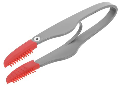 TOGEVAL Augenkamm für Haustiere mit Silikonborsten zur Effektiven Entfernung von Tränenflecken Kompakte Hundepflegebürste mit Komfortablem Griff für Sanfte Augenreinigung Beim Grooming