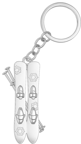 DONWOIE Snowboarder Schlüsselanhänger – Ski Schlüsselband Taschenanhänger für Männer mit Snowboard Design, Sport Schlüsselringe Geschenk für Ski Fans