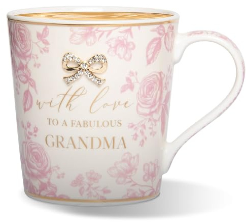 Lesser & Pavey Madelaine by Hearts Design Madelaine Grandma Mug 350ml for Coffee, Tea and Hot Drinks | Fine China Coffee Mugs for Daily Use | Mother's Day Gifts for Women