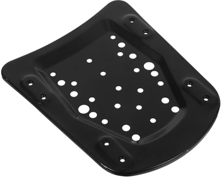 SOLUSTRE Rack Black Motorcycle Luggage Bracket Rear Plate for Base Design Universal Mounting, Reinforced Iron Alloy Colour and Tail Box Suitable for Longdistance Travel Daily Commutes