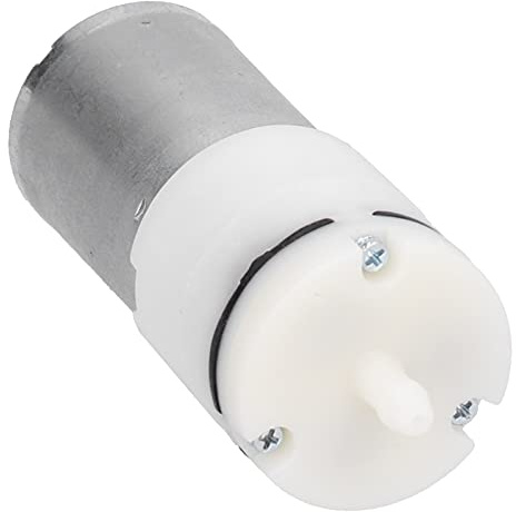 HEEPDD DC 3V-6V Mini Air Pump Motor, 2.4W Power, 2LPM Rate for Aquarium Tank Oxygen Circulation DC 3V-6V Mini Air Pump Motor, ABS and Aluminium, Nan Household Appliances