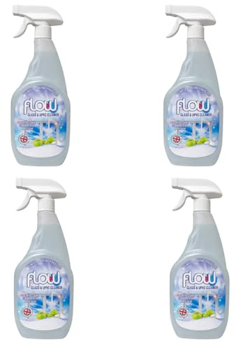 Dunnet Tools UPVC Cleaner Spray 750ml 4 Pack – uPVC Window Frame & Door Cleaner and Restorer – PVC Cleaner for Windows, Conservatories & Garden Furniture