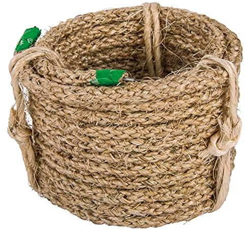 Rayher Corde de chanvre armée, nature, 1 bobine, 5m, Ø8mm, 12 torons, fibres non polies, arts créatifs, décoration, bricolage-4102600, Beige