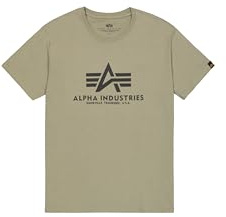 Alpha Industries Herren Basic T-Shirt,Grün (Olive 11), Small