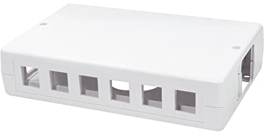 LogiLink Professional NK4033 - Aufputz-Leergehäuse für 6 oder 12 Keystone Module