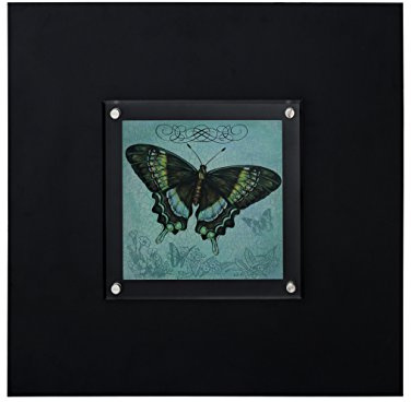 Premier Housewares 1-Piece Butterfly Design 2 Framed Wall Art