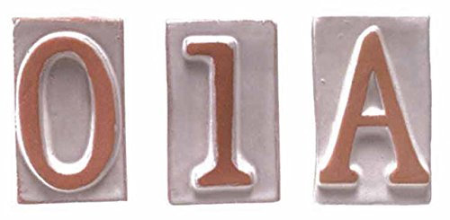 Capaldo NUMERO CIVICO IN TERRACOTTA 5 CM. 8, 5H in terracotta. Numero 5 Altezza 85 mm PZ