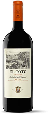 El Coto Crianza Magnum | Vino Tinto DOC Rioja | 1500 ml | Variedad Tempranillo | Redondo, Afrutado, Equilibrado | Perfecto como Acompañante de Carnes, Pecados, Quesos e Ibéricos