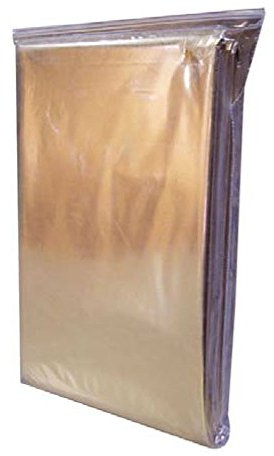 Rettungsdecke, Rettungsdecke, Schutz vor Kälte und Hitze und Feuchtigkeit in Gold und Silber
