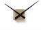 Natuhr Wanduhr Zeigeruhr Minor - Braune Designuhr Holz nur Zeiger modern ø40cm (Zeiger schwarz)