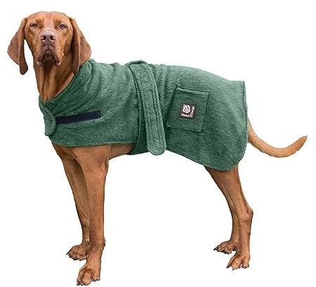 Danish Designs Frottee-Bademantel, 30 cm, Grün