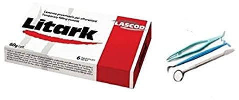 Cemento dentale Litark 6 barrette per otturazioni provvisorie + omaggio kit prima visita.