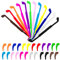 CKANDAY 12 Pack Anti Slip Kinder/Erwachsene Brillen Straps mit 12 Paar Ohr Griff Haken, Sicherheitsglas Halter Brillen Halter für Sport Männer Frauen Augenschutz-12 Farben