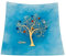 Sospiri Venezia Svuotatasche Albero della Vita in Vetro di Murano Murrine e Oro Idea Regalo Piatto Vassoio Decorativo Made Italy Portaoggetti Soprammobile Bomboniere Cerimonia 14x14 cm