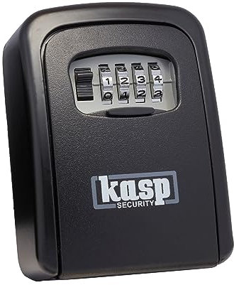 Kasp K60090D Schlüsseltresor mit Zahlenschloss 90mm (Key Safe), Schwarz