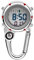 VOSAREA Karabiner Uhr Digital Sportuhren Angeln Wandern Klettern Mini Taschenuhr mit Kompass Camping Outdoor Activities Ärzte Krankenschwestern Rot