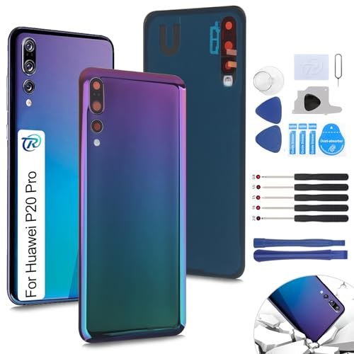 RongZy Akkudeckel Geeignet für Huawei P20 Pro Backcover Akkudeckel batterietür Gehäuse Rückseite mit Tool kit (Aurora)