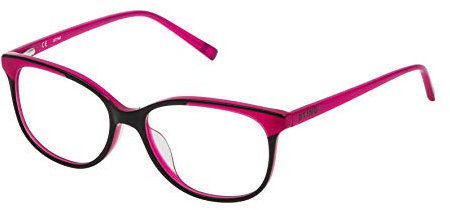 Sting Unisex Vst1175209cv Sunglasses, Black+Purple/Fuchsia 09CV, 52