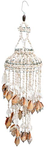 BESPORTBLE Garten Deko Draußen Windspiele Muschel Wind Glockenspiel Hängen Ornament Wandbehang Anhänger Zufällige Form (Weiß) Windspiel Muscheln Windspiele Für Draußen