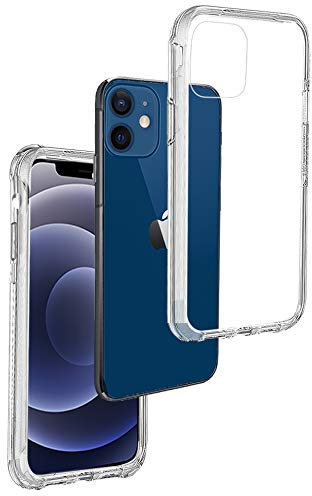 REY Cover in Gel TPU Trasparente per iPhone 12 Mini, Ultra Sottile 0,33 mm, Morbido Flessibile, Custodia Silicone