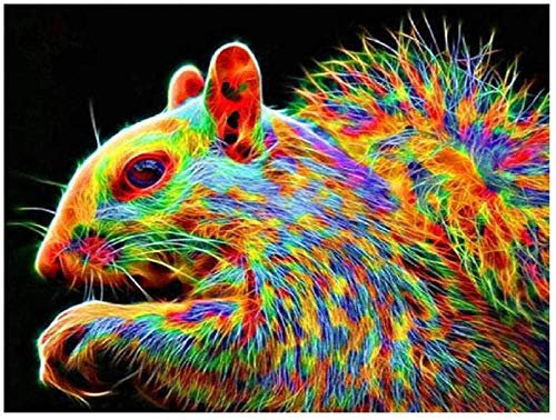 Yingxin34 1000 Stück Puzzle Puzzle Puzzle für Erwachsene Puzzle Puzzle Spiel für Kinder Familien Dekompression Spiel-Bunte Maus 26 X 38cm