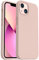 ORNARTO Shockproof Liquid Silicone Designed for iPhone 13 Case Gel Rubber Full Body Protection Anti-Shock Cover Case Drop Protection 6.1inch-Sand Pink