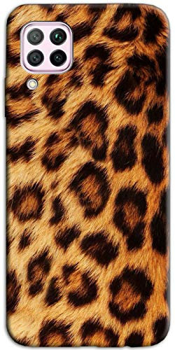 Mixroom - Cover Custodia Back case In TPU Silicone Morbido Per Samsung Galaxy M32 Fantasia Leopardato Marrone M757