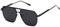 kimorn Polarisierte Sonnenbrille für Damen und Herren, Retro, übergroß, quadratisch, Vintage, modisch, UV400, klassische große Metall-Sonnenbrille K1221, Schwarz/Grau