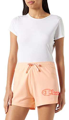 Champion Legacy Color Ground Logo Regular Pantaloncini, Rosa Fenicottero, S Donna