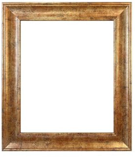 FRAMES BY POST Cadre photo scandinave doré A1 en plastique et verre