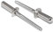 Dichtblindnieten 6,4X12 mm 10 Stück aus Edelstahl A2 (V2A) mit Flachkopf, Geschlossen Form B Popnieten DIN 7337 - ISO 16585