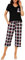 iClosam Pyjama Femme Coton Ete VêTements de Nuit Été 2 Pièces Ensemble de Pyjama à Carreaux Confortable Doux Tenue de Nuit Court col V Respirant