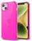 Svanove for iPhone 14 Phone Case/iPhone 13 Case Clear, Transparent Crystal Thin Slim Flexible TPU Cover, Non-Yellowing Soft Silicone for Women Girl Cute, Protective Shockproof Bumper, Neon Hot Pink