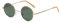 LHSDMOAT Polarisierte Runde Sonnenbrille Herren Damen, Retro UV400 style Lennon Sonnenbrille, Vintage Angeln Golf Fahren Stilvoll Hippe Sonnenbrille,Gold/Grün