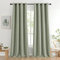 MIULEE Vorhang Salbei Grün mit Ösen, Schöner Salbeigrün Verdunklungsvorhänge Gardinen Blickdicht 2er Set Curtains 140X260 cm, Gardinen Verdunkelung Wohnzimmer Modern Abdunkelnde Vorhänge Schlafzimmer