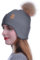 HEYANN Mütze Damen mit Ohrenklappe,Wintermütze Herren Strickmützen für Damen Fahrradhelm Beanie Hut Unisex Winter Beanie Hut Outdoor Skimütze für Männer und Frauen (Grau)