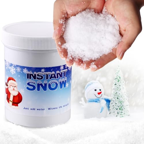 CoscosX Instant Snow Kunstschnee-Pulver, erzeugt Kunstschnee von 1,8 bis 2,5 l