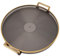 Round Tray with Gold Handle, Desserts Round Tray, Fruit Round Tray, Multi Functional Serving Tray for Fruit Desserts (Grey)