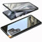 WEYNRBOX Hülle für Samsung Galaxy S24 Ultra,Magnetische Adsorption Handyhülle 360 Grad Schutz Case mit Doppelte Seiten Gehärtetes Glas,Starke Magnet Metall Flip Cover für Galaxy S 24 Ultra,Schwarz