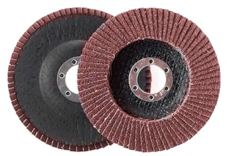 MiJunHD Fächerscheiben | Ø 100mm 4 Zoll | 80 Korn | 2 Stück Korund Schleifscheibe Schleifmopteller Lamellenschleifer Flap Disc für Metall & Holz, für Winkelschleifer Poliermaschine